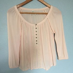 Mudd peach blouse size XS